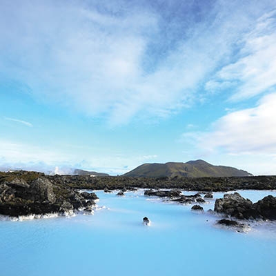 The blue lagoon near Reykjavík, Iceland 