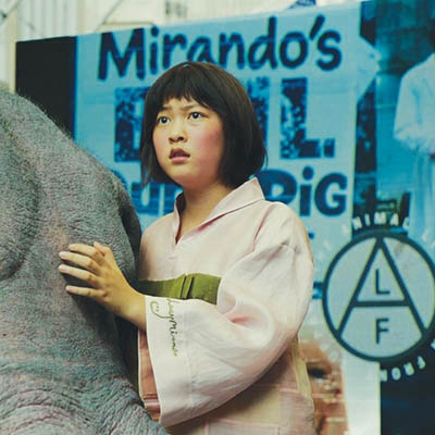Ahn Seo-Hyun and the super pig in “Okja”