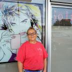 Gayle Crabtree takes a break from work at Duffy’s on East 15th Street 