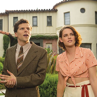 Jesse Eisenberg and Kristen Stewart in “Café Society”