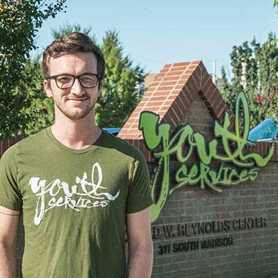 Youth Services of Tulsa case manager Daniel Howell