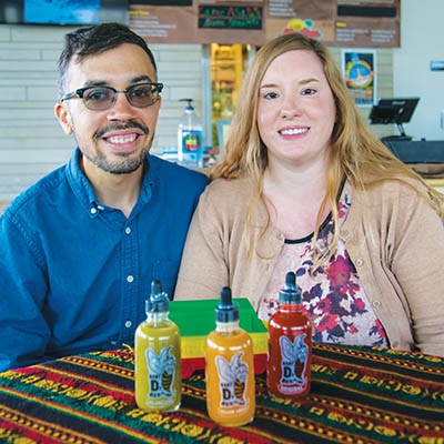 Dillon and Ashley Hargrave, makers of Baby D’s Bee Sting