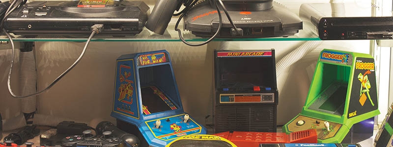 Jesse Hardesty’s “shrine” to retro gaming consoles
