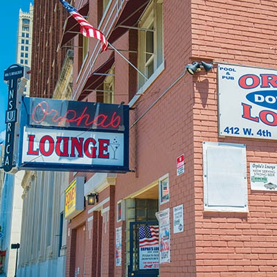 Orpha’s Lounge, 112 W. 4th St., opens at 8am every day, with drink specials from 9–11am.