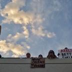 Protest calling for the arrest of office Betty Shelby outside Tulsa Police Headquarters, 9/20/16