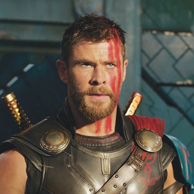 Chris Hemsworth in “Thor: Ragnarok”