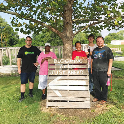 Farming crew  AT A New Leaf’s  Blooming Acres