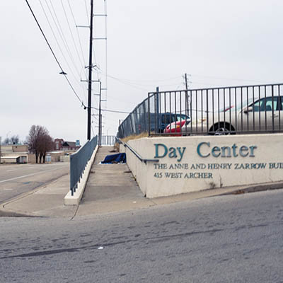 Outside the Tulsa Day Center