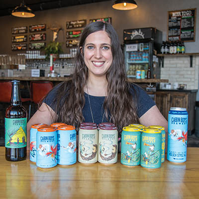 Lisa McIlroy, co-founder and art director for Cabin Boys Brewery  