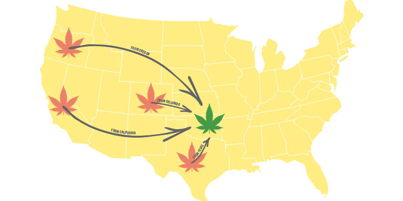 Where Tulsa gets its bud – Sources in California, Oregon, Colorado, and Texas keep T-Town’s underground weed market humming