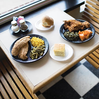 Fried catfish and fried chicken meals at Wanda J’s Next Generation