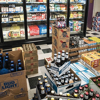 Beer selection at Ranch Acres, 3324 E. 31st St.