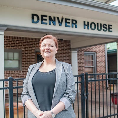 A Better Way Program Director Kellie Wilson at Denver House on W. 17th Place