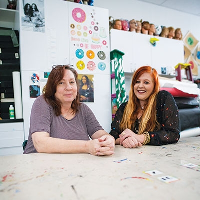 Julie Thomas and Amber Harrington teach studio art and theater at Edison High School. 