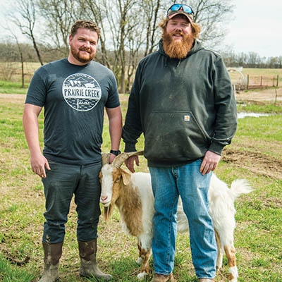 Prairie Creek Farms  owners Nate Beaulac and Peter Prulhiere