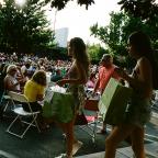 Shoppers and concert goers on June 29 at Utica Square’s concert series, Summer’s Fifth Night  