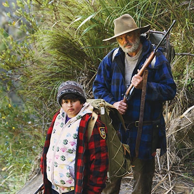 Julian Dennison and Sam Neill in “Hunt for the Wilderpeople”