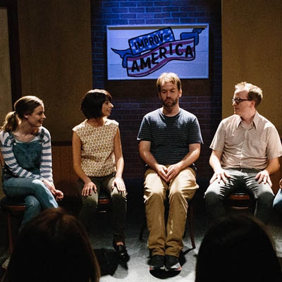 Gillian Jacobs, Kate Micucci, Mike Birbiglia and Chris Gethard star in 