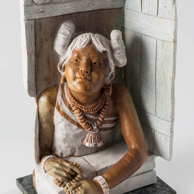 Alvin Marshall’s sculpture, “A Little Girl’s Dream,” was named Best of Show at the eighth annual Cherokee Art Market