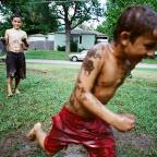 Boys give new meaning to “mud run”