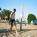 Volleyball players at Helmerich Park 