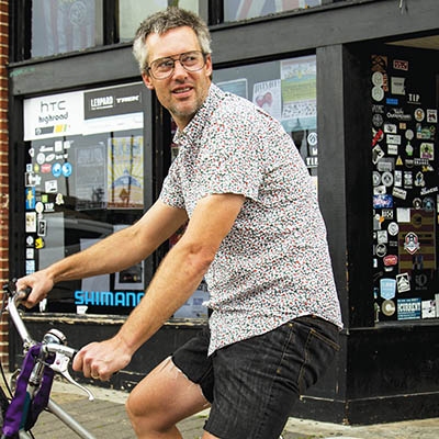 Mike Wozniak is a founder of Bike Club and co-owner of Soundpony