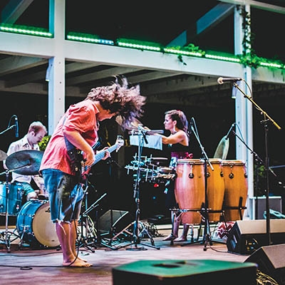 Henna Roso playing at Guthrie Green