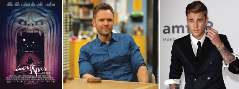 Left to right: “Lost River;” Joel McHale in “Community;” Justin Bieber