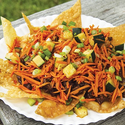 Korean BBQ nachos from Crunch Nacho Ninjas