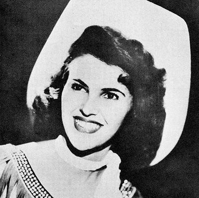 Publicity photo of Wanda Jackson, age 17