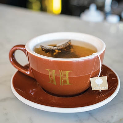 Warm up with a Russian Tea Room from Hodges Bend, featuring spicy pepper-infused vodka.