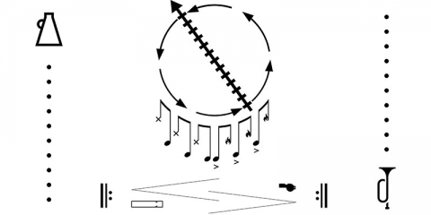 The graphic notation of American Ledger No. 2 will be on display on the billboard at Archer Street 
and I-244 in downtown Tulsa. 