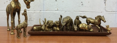 Ashley’s carefully curated, tastefully displayed brass animals