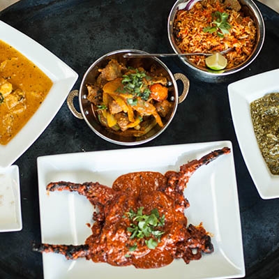 A selection of Indian dishes at the newly opened Cumin // Valerie Grant