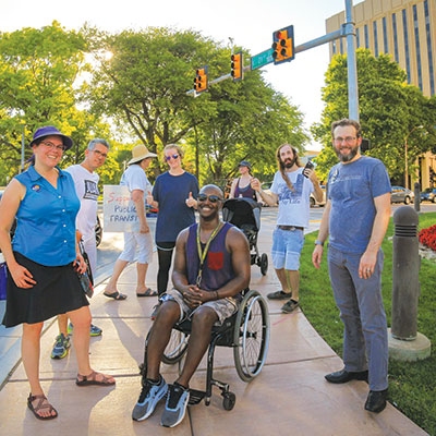 Advocates of all abilities take to the streets during the 2018 Access Tulsa event. 